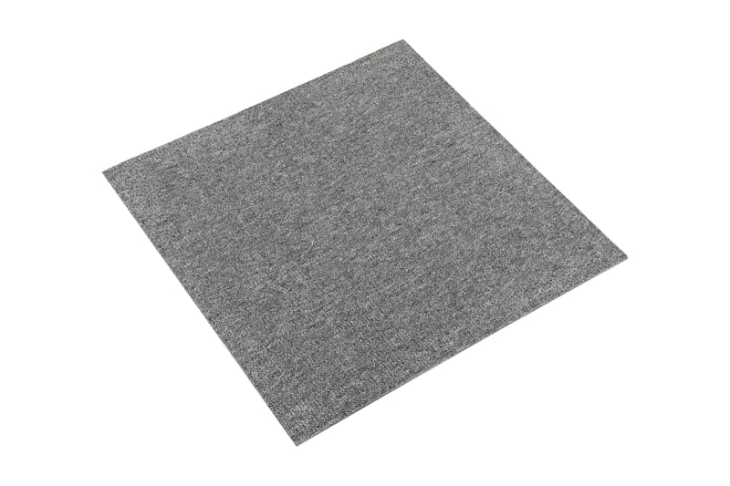 Teppefliser gulv 20 stk 5 m² 50x50 cm grå - Vegg til vegg tepper