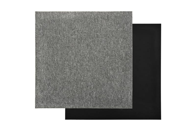Teppefliser gulv 20 stk 5 m² 50x50 cm grå - Tekstiler - Tepper & Matter - Vegg til vegg tepper