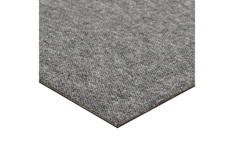 Teppefliser gulv 20 stk 5 m² 50x50 cm grå - Tekstiler - Tepper & Matter - Vegg til vegg tepper