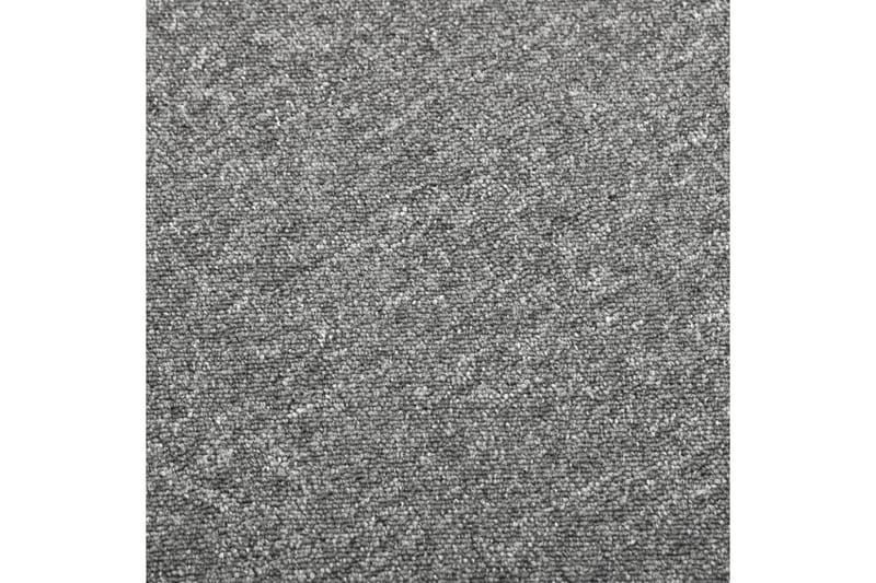 Teppefliser gulv 20 stk 5 m² 50x50 cm grå - Vegg til vegg tepper