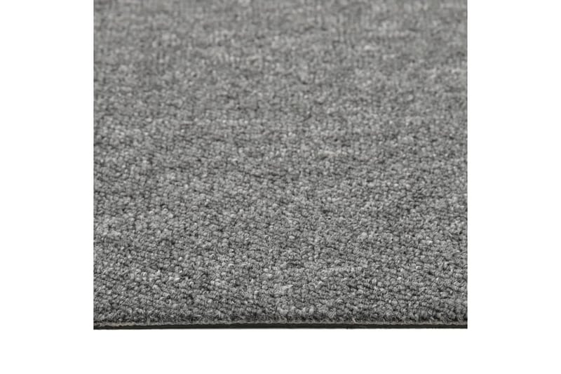 Teppefliser gulv 20 stk 5 m² 50x50 cm grå - Tekstiler - Tepper & Matter - Vegg til vegg tepper