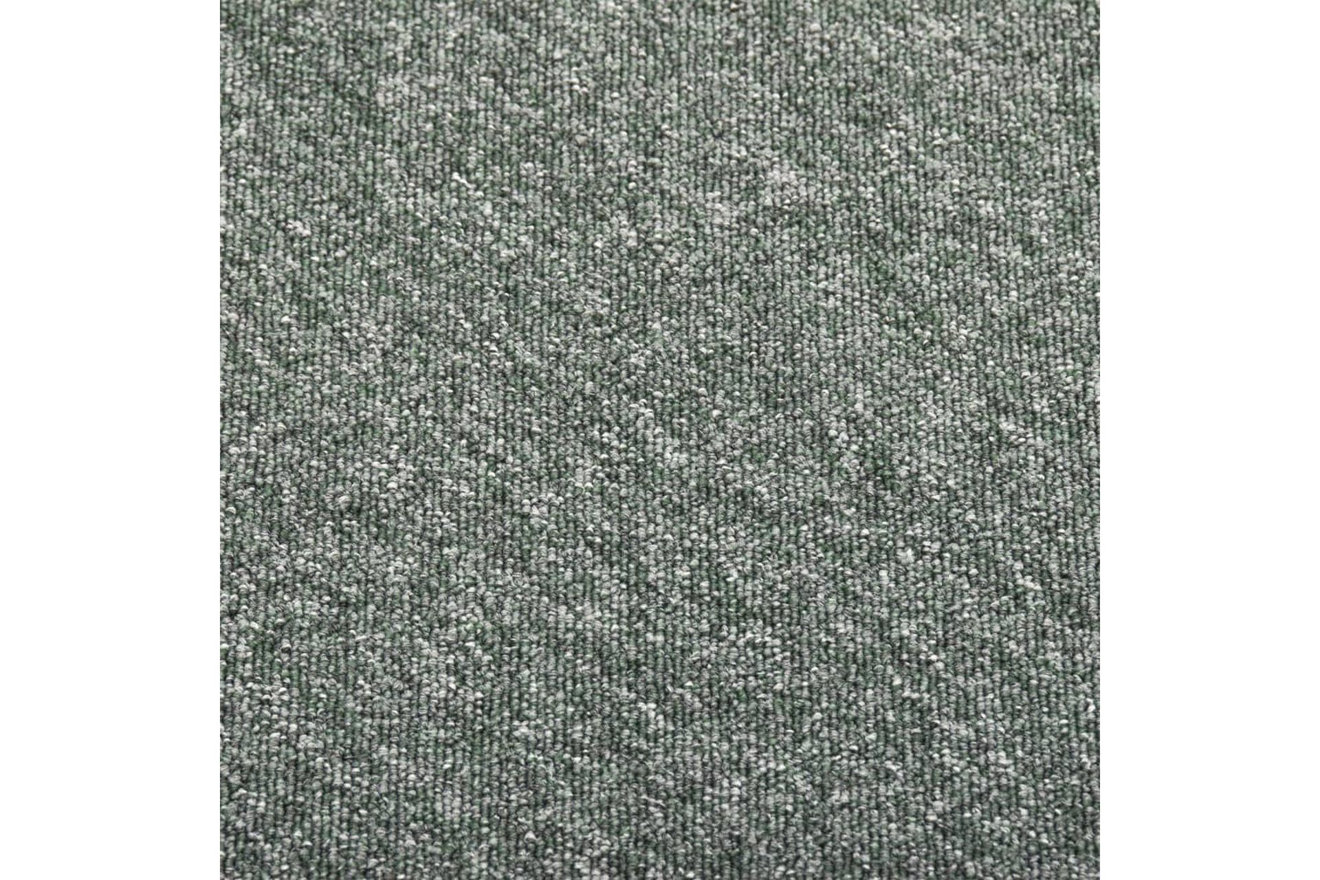 Teppefliser gulv 20 stk 5 m² 50x50 cm grønn - Tekstiler - Tepper & Matter - Vegg til vegg tepper