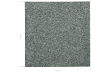Teppefliser gulv 20 stk 5 m² 50x50 cm grønn - Tekstiler - Tepper & Matter - Vegg til vegg tepper