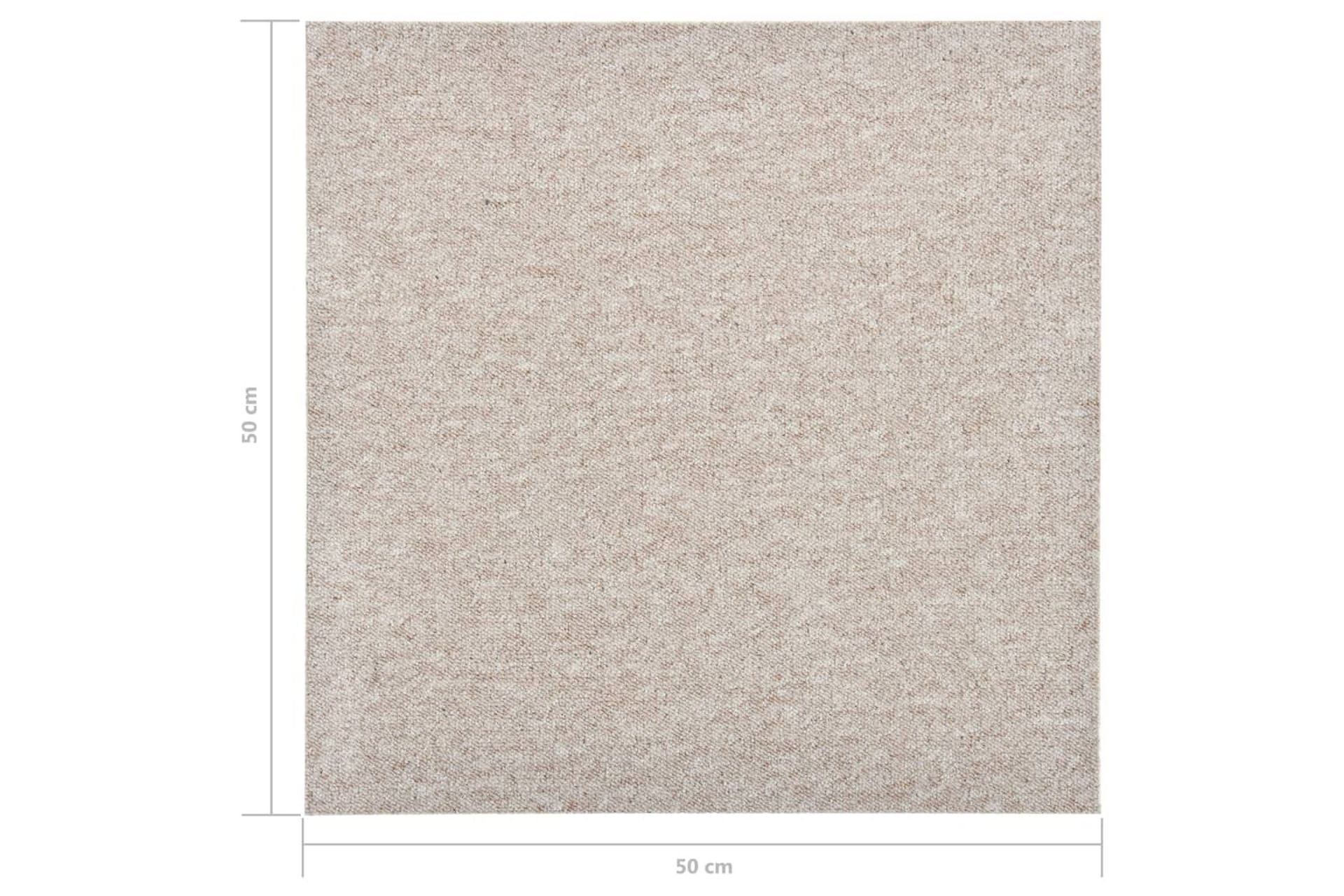 Teppefliser gulv 20 stk 5 m² 50x50 cm lysebeige - Tekstiler - Tepper & Matter - Vegg til vegg tepper