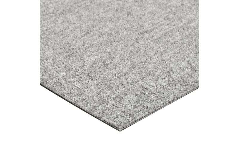 Teppefliser gulv 20 stk 5 m² 50x50 cm lysegrå - Tekstiler - Tepper & Matter - Vegg til vegg tepper