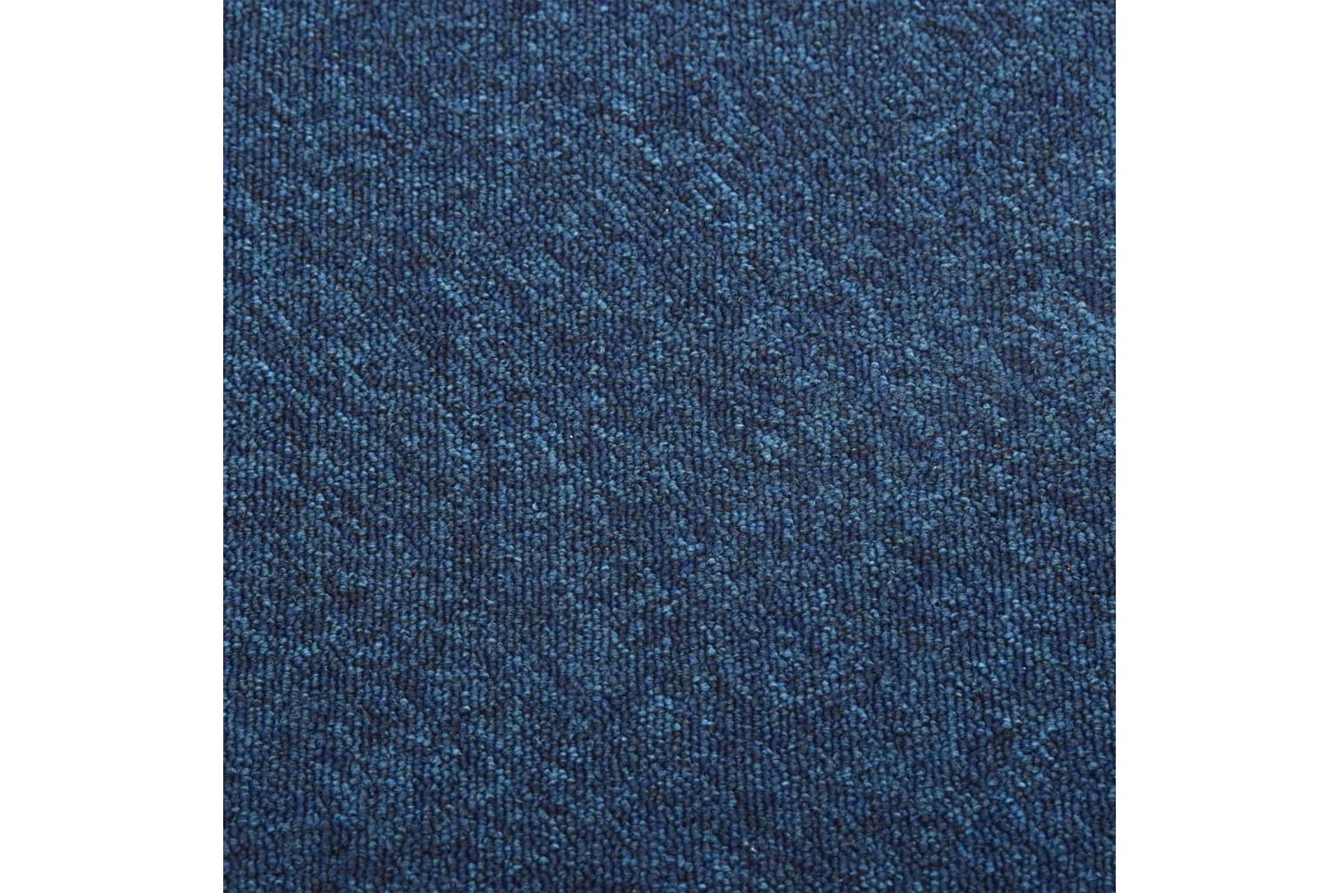 Teppefliser gulv 20 stk 5 m² 50x50 cm mørkeblå - Tekstiler - Tepper & Matter - Vegg til vegg tepper