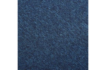 Teppefliser gulv 20 stk 5 m² 50x50 cm mørkeblå - Tekstiler - Tepper & Matter - Vegg til vegg tepper