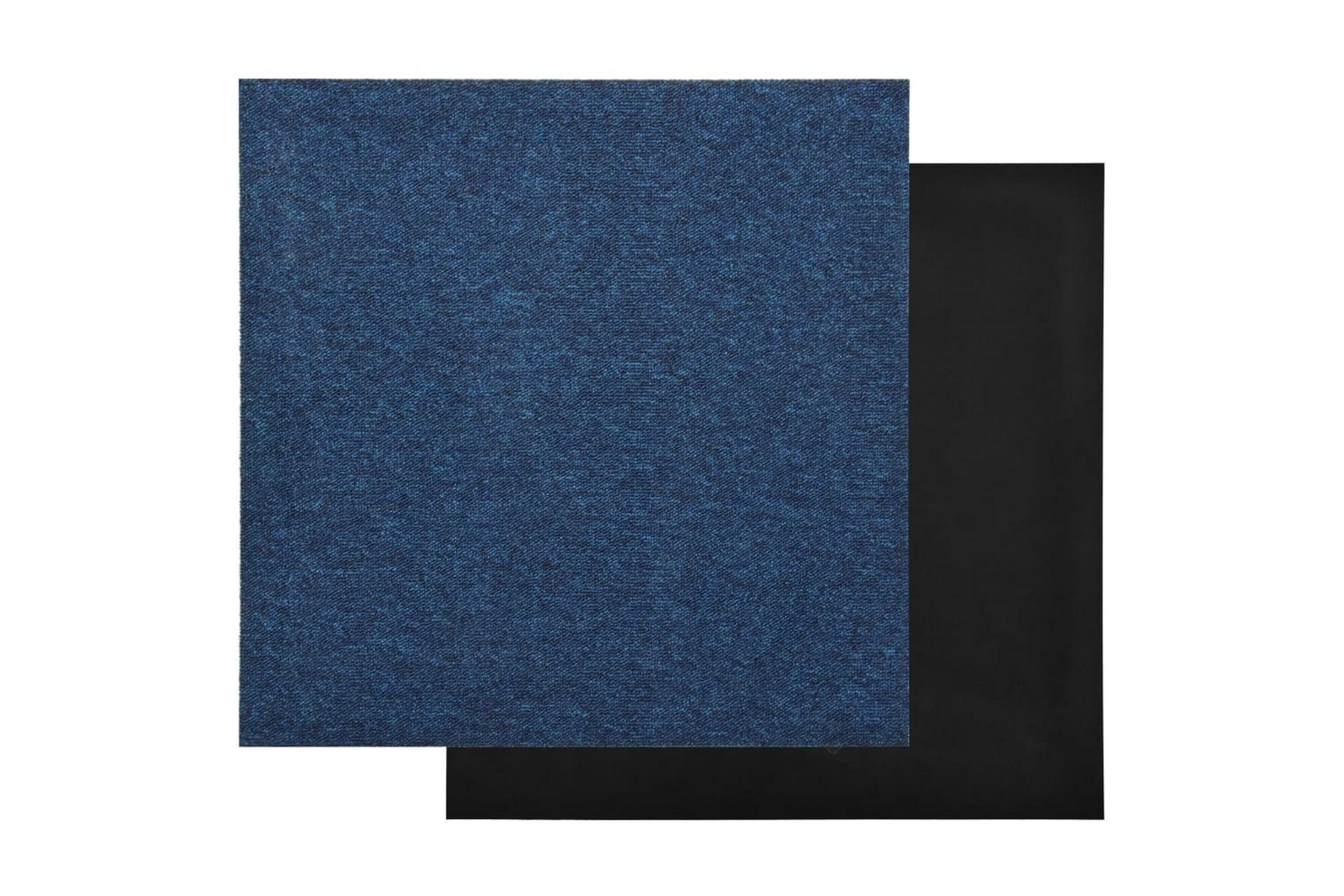 Teppefliser gulv 20 stk 5 m² 50x50 cm mørkeblå - Tekstiler - Tepper & Matter - Vegg til vegg tepper
