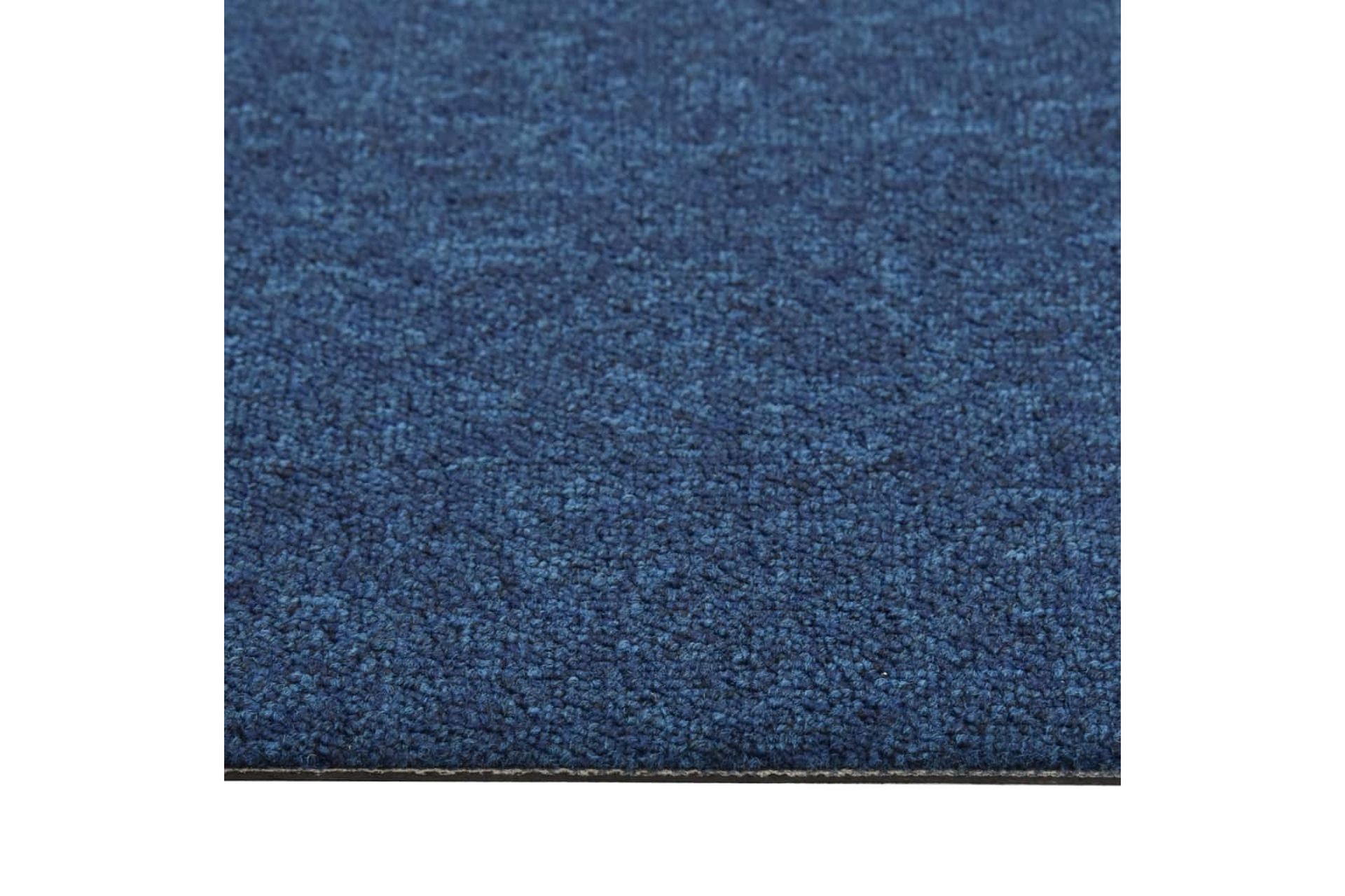 Teppefliser gulv 20 stk 5 m² 50x50 cm mørkeblå - Tekstiler - Tepper & Matter - Vegg til vegg tepper