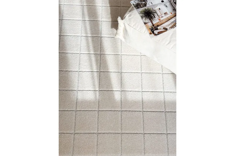 Wiltonteppe Hawaii Chess 160x230 cm, Krem - 160x230 cm, Krem - Tekstiler - Tepper & Matter - Store tepper