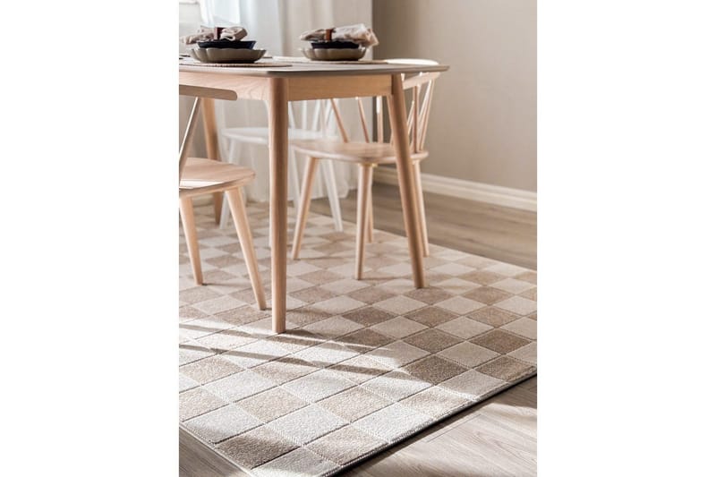 Wiltonteppe Hawaii Chess 160x230 cm, Lin, Linne - 160x230 cm, Lin, Linne - Tekstiler - Tepper & Matter - Utendørstepper