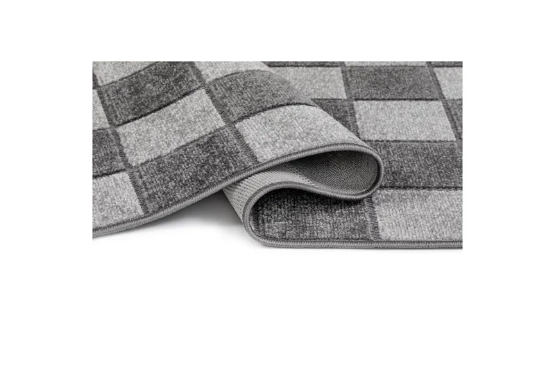 Wiltonteppe Hawaii Chess 200x200 cm, Grafitt - 200x200 cm, Grafitt - Tekstiler - Tepper & Matter - Store tepper
