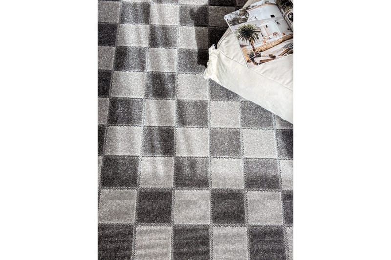 Wiltonteppe Hawaii Chess 200x290 cm, Grafitt - 200x290 cm, Grafitt - Tekstiler - Tepper & Matter - Store tepper
