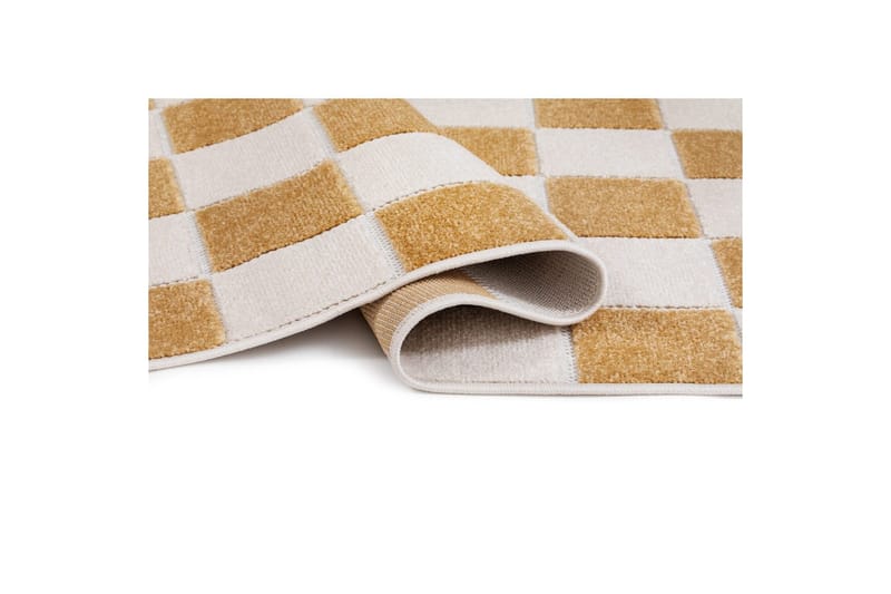 Wiltonteppe Hawaii Chess 200x290 cm, Gul - 200x290 cm, Gul - Tekstiler - Tepper & Matter - Utendørstepper