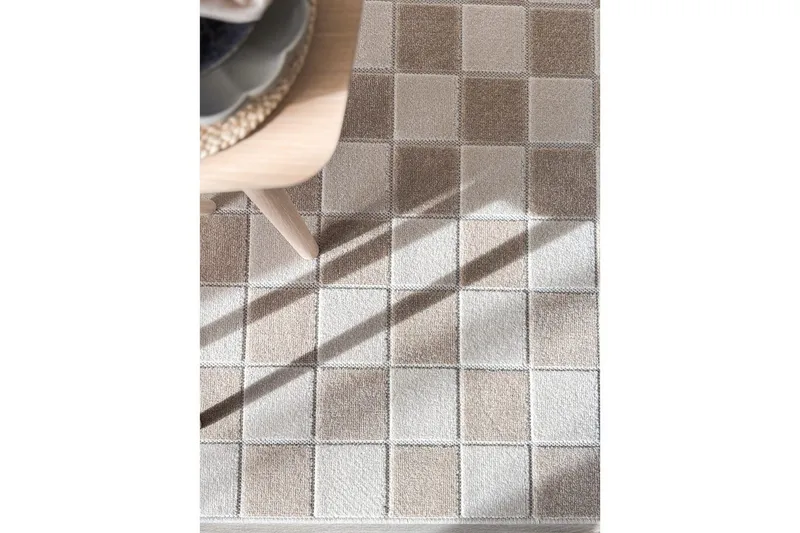 Wiltonteppe Hawaii Chess 200x290 cm, Lin, Linne - 200x290 cm, Lin, Linne - Tekstiler - Tepper & Matter - Store tepper