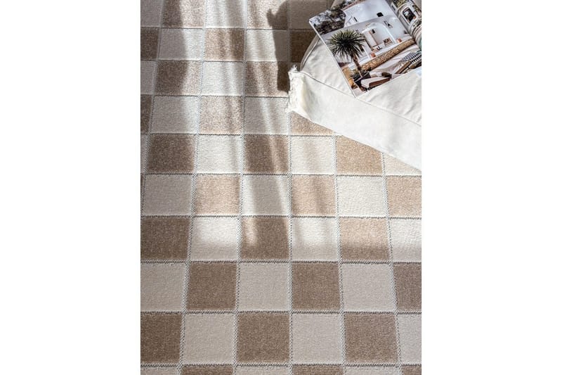 Wiltonteppe Hawaii Chess 200x290 cm, Lin, Linne - 200x290 cm, Lin, Linne - Tekstiler - Tepper & Matter - Store tepper