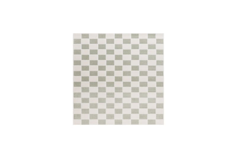 Wiltonteppe Hawaii Chess 240x240 cm, Grønn - 240x240 cm, Grønn - Tekstiler - Tepper & Matter - Utendørstepper
