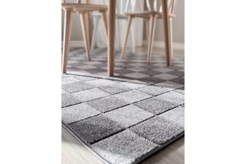 Wiltonteppe Hawaii Chess 240x240 cm, Grafitt - 240x240 cm, Grafitt - Tekstiler - Tepper & Matter - Store tepper