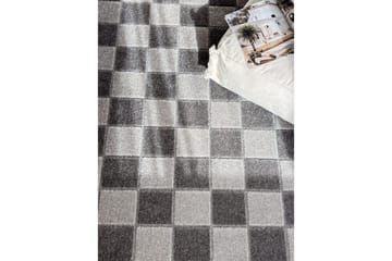 Wiltonteppe Hawaii Chess 240x240 cm, Grafitt - 240x240 cm, Grafitt - Tekstiler - Tepper & Matter - Store tepper