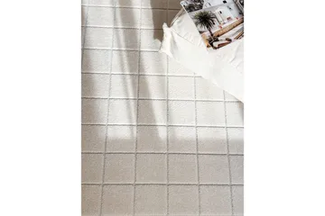 Wiltonteppe Hawaii Chess 240x240 cm, Krem - 240x240 cm, Krem - Tekstiler - Tepper & Matter - Store tepper