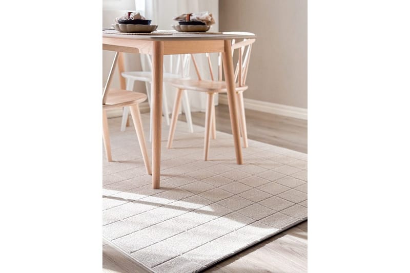 Wiltonteppe Hawaii Chess 240x240 cm, Krem - 240x240 cm, Krem - Tekstiler - Tepper & Matter - Utendørstepper