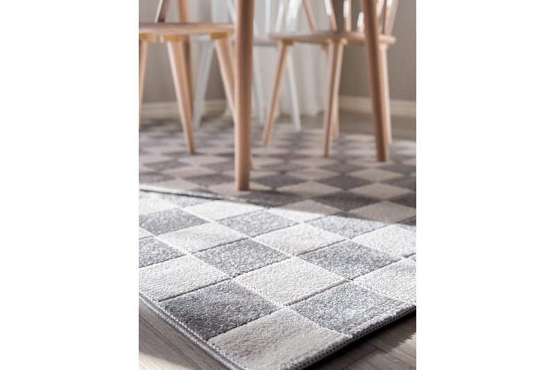 Wiltonteppe Hawaii Chess 240x340 cm, Grå - 240x340 cm, Grå - Tekstiler - Tepper & Matter - Store tepper