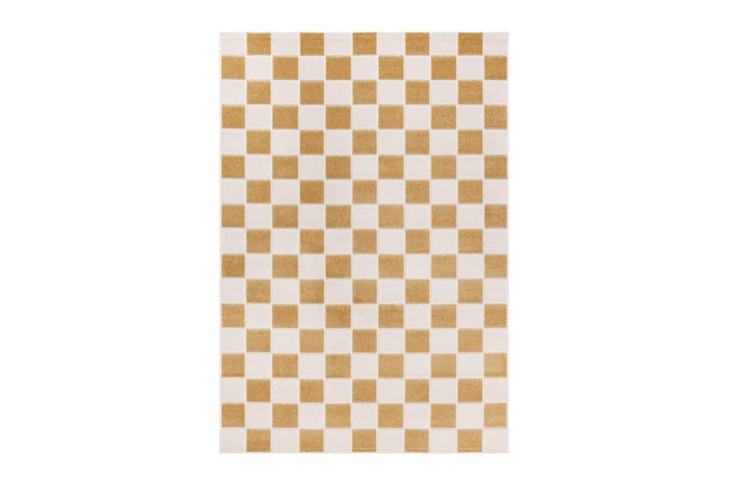 Wiltonteppe Hawaii Chess 240x340 cm, Gul - 240x340 cm, Gul - Tekstiler - Tepper & Matter - Utendørstepper