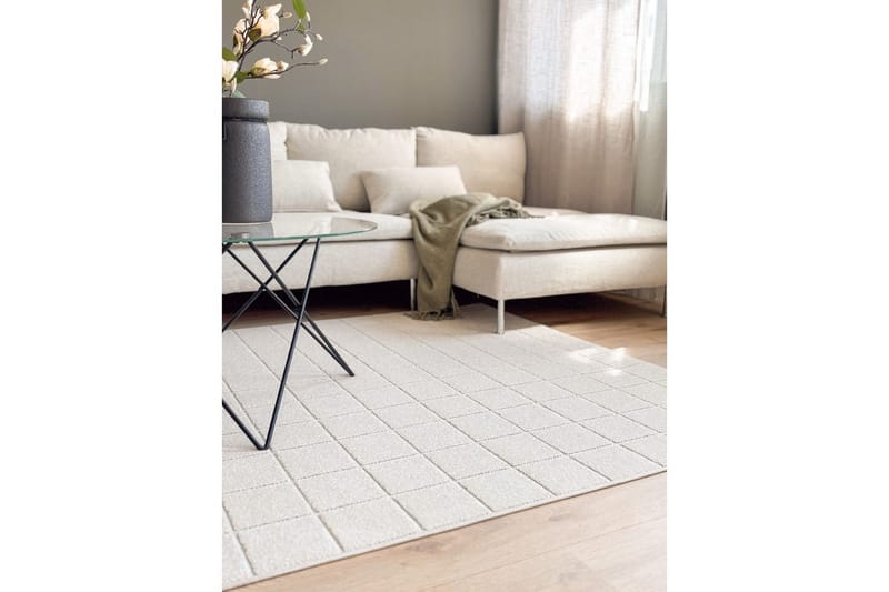 Wiltonteppe Hawaii Chess 240x340 cm, Krem - 240x340 cm, Krem - Tekstiler - Tepper & Matter - Utendørstepper