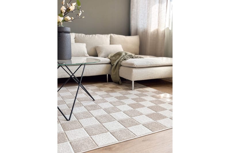 Wiltonteppe Hawaii Chess 240x340 cm, Lin, Linne - 240x340 cm, Lin, Linne - Tekstiler - Tepper & Matter - Utendørstepper