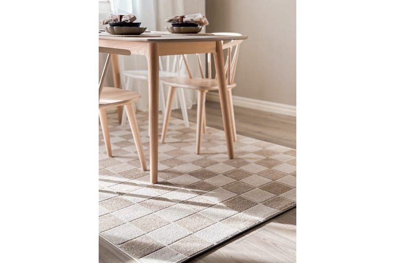 Wiltonteppe Hawaii Chess 240x340 cm, Lin, Linne - 240x340 cm, Lin, Linne - Tekstiler - Tepper & Matter - Utendørstepper