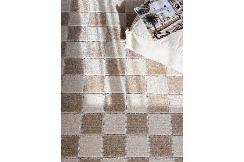 Wiltonteppe Hawaii Chess 240x340 cm, Lin, Linne - 240x340 cm, Lin, Linne - Tekstiler - Tepper & Matter - Utendørstepper