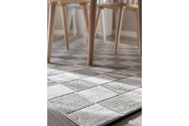 Wiltonteppe Hawaii Chess 280x280 cm, Grønn - 280x280 cm, Grønn - Tekstiler - Tepper & Matter - Utendørstepper