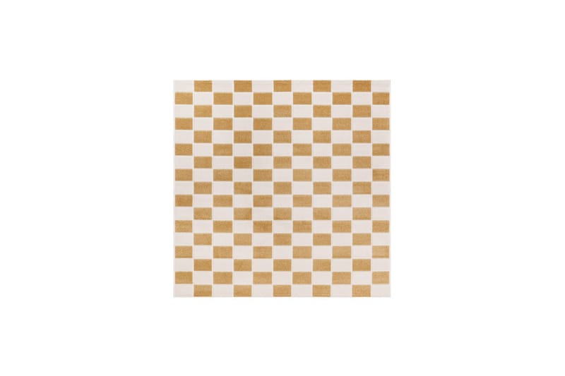 Wiltonteppe Hawaii Chess 280x280 cm, Gul - 280x280 cm, Gul - Tekstiler - Tepper & Matter - Utendørstepper