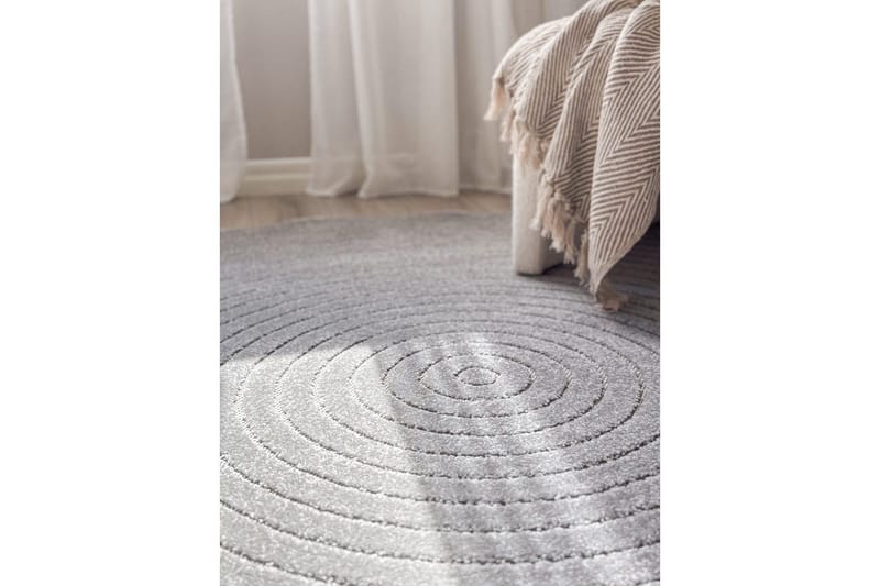 Wiltonteppe Hawaii Circle 240x240 cm, Grå - 240x240 cm, Grå - Tekstiler - Tepper & Matter - Store tepper