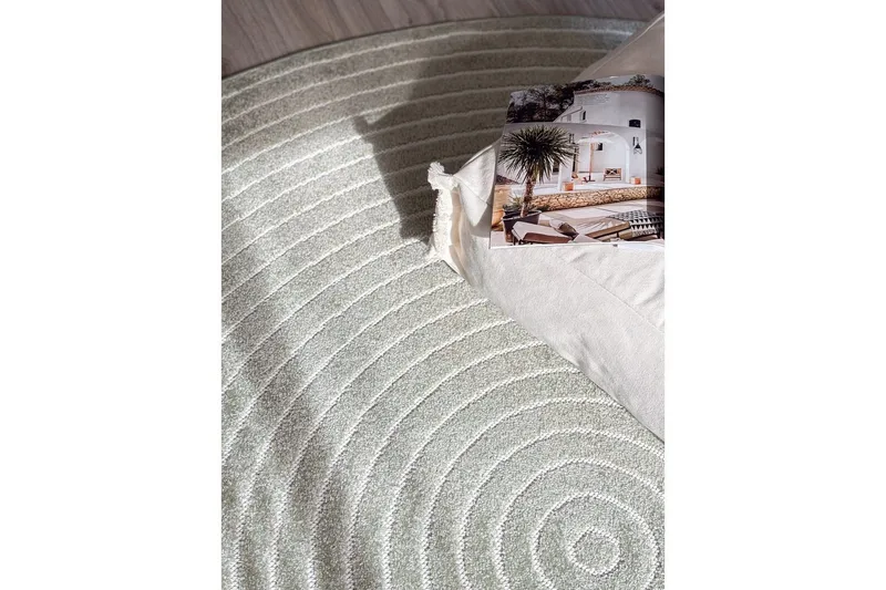 Wiltonteppe Hawaii Circle 240x240 cm, Grønn - 240x240 cm, Grønn - Tekstiler - Tepper & Matter - Utendørstepper