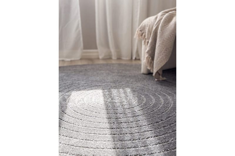 Wiltonteppe Hawaii Circle 240x240 cm, Grafitt - 240x240 cm, Grafitt - Tekstiler - Tepper & Matter - Store tepper