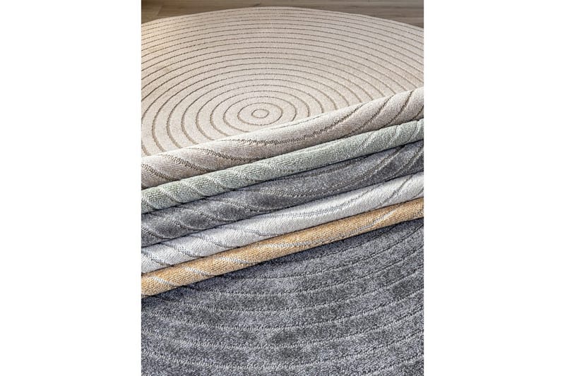 Wiltonteppe Hawaii Circle 240x240 cm, Gul - 240x240 cm, Gul - Tekstiler - Tepper & Matter - Utendørstepper