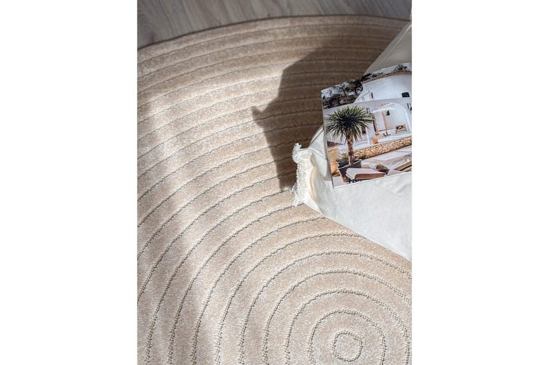 Wiltonteppe Hawaii Circle 240x240 cm, Lin, Linne - 240x240 cm, Lin, Linne - Tekstiler - Tepper & Matter - Store tepper