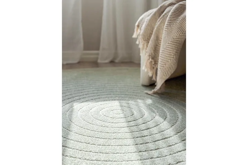 Wiltonteppe Hawaii Circle 280x280 cm, Grønn - 280x280 cm, Grønn - Tekstiler - Tepper & Matter - Utendørstepper