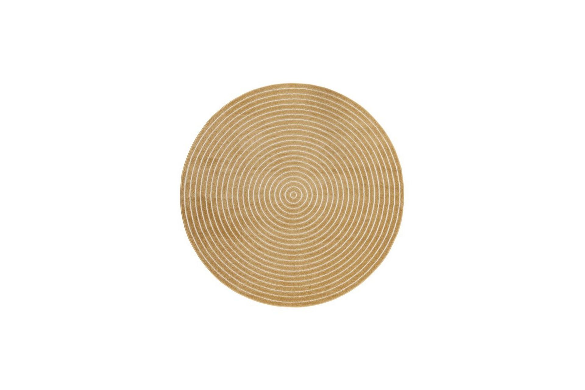 Wiltonteppe Hawaii Circle 280x280 cm, Gul - 280x280 cm, Gul