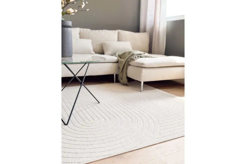 Wiltonteppe Hawaii Shape 160x230 cm, Krem - 160x230 cm, Krem - Tekstiler - Tepper & Matter - Utendørstepper