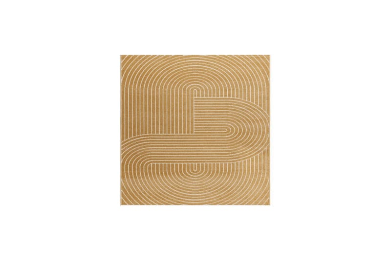 Wiltonteppe Hawaii Shape 200x200 cm, Gul - 200x200 cm, Gul - Tekstiler - Tepper & Matter - Utendørstepper