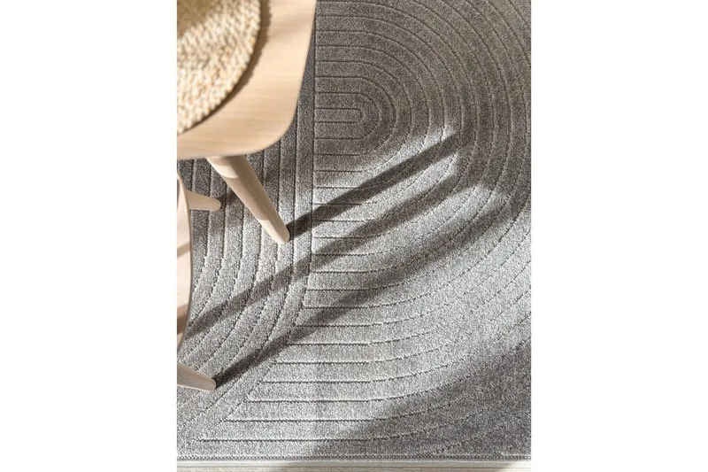 Wiltonteppe Hawaii Shape 240x240 cm, Grå - 240x240 cm, Grå - Tekstiler - Tepper & Matter - Utendørstepper