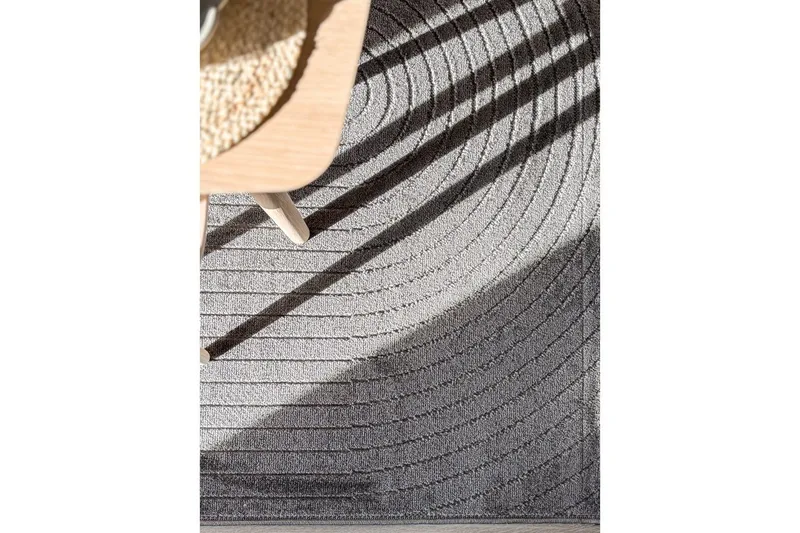 Wiltonteppe Hawaii Shape 240x240 cm, Grafitt - 240x240 cm, Grafitt - Tekstiler - Tepper & Matter - Utendørstepper