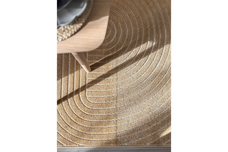 Wiltonteppe Hawaii Shape 240x240 cm, Gul - 240x240 cm, Gul - Tekstiler - Tepper & Matter - Utendørstepper