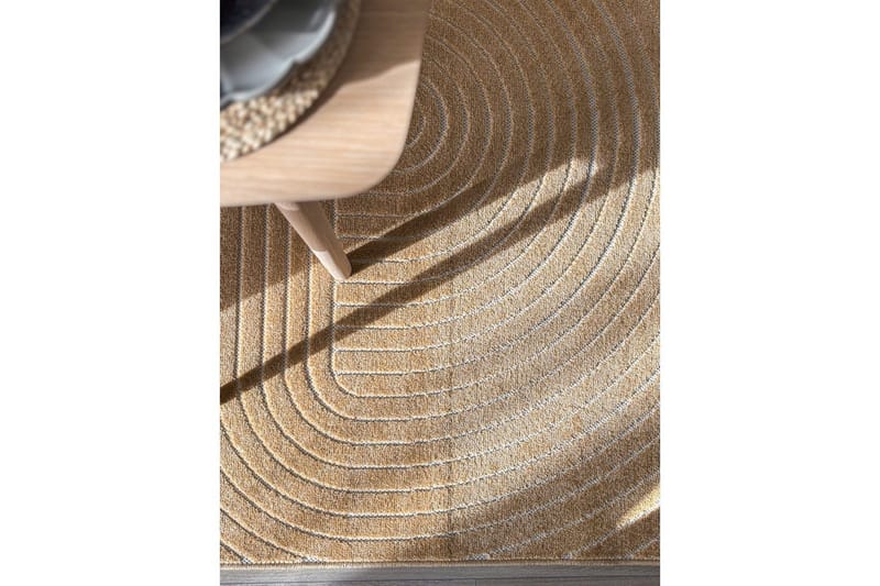 Wiltonteppe Hawaii Shape 240x240 cm, Gul - 240x240 cm, Gul - Tekstiler - Tepper & Matter - Utendørstepper