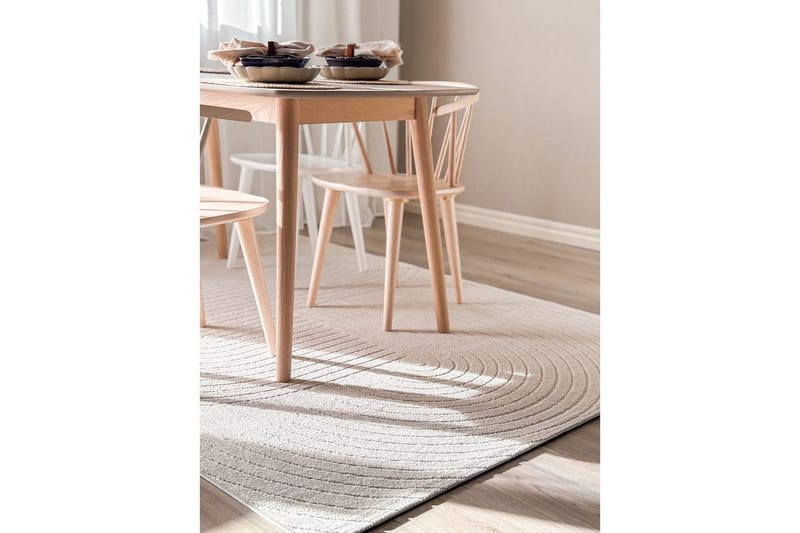 Wiltonteppe Hawaii Shape 240x240 cm, Krem - 240x240 cm, Krem - Tekstiler - Tepper & Matter - Utendørstepper