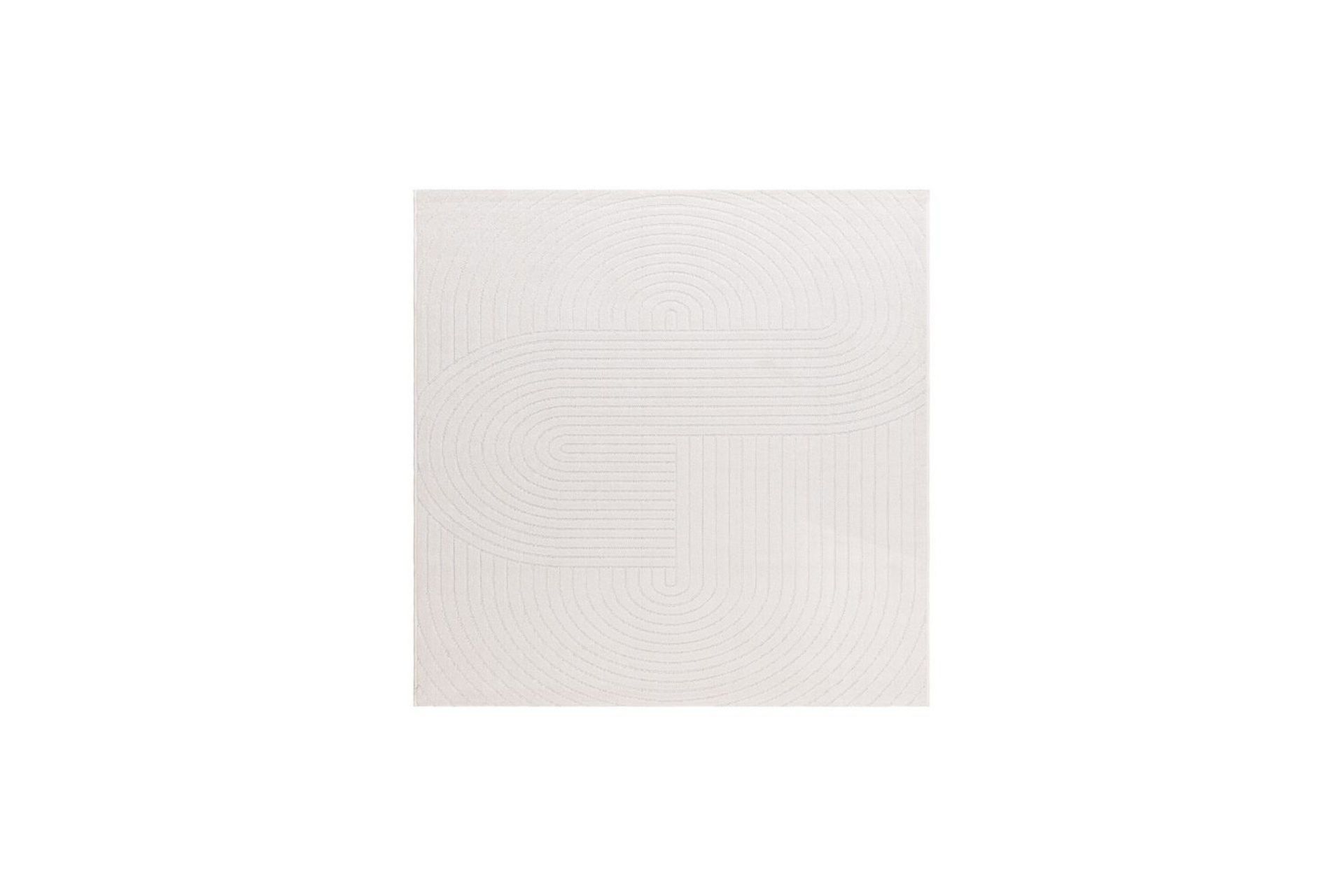 Wiltonteppe Hawaii Shape 240x240 cm, Krem - 240x240 cm, Krem