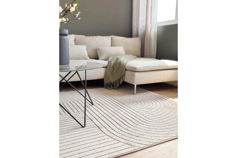 Wiltonteppe Hawaii Shape 240x340 cm, Lin, Linne - 240x340 cm, Lin, Linne - Tekstiler - Tepper & Matter - Utendørstepper