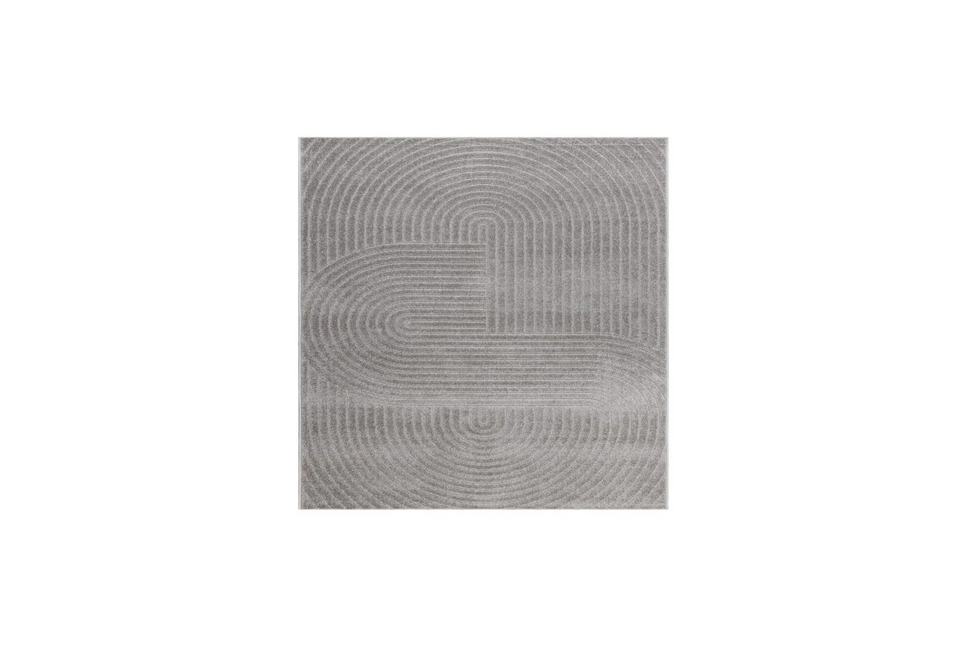 Wiltonteppe Hawaii Shape 280x280 cm, Grå - 280x280 cm, Grå